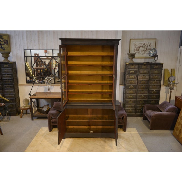 Large Black 2-Body Buffet, 19th Century For Sale - Image 4 of 13