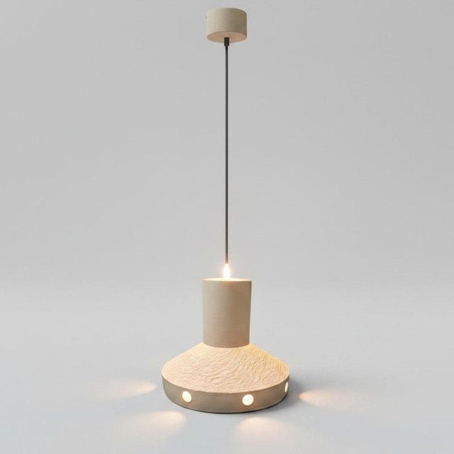 Matte Glazed Ceramic Hanging Lamp, 1970s For Sale - Image 4 of 18
