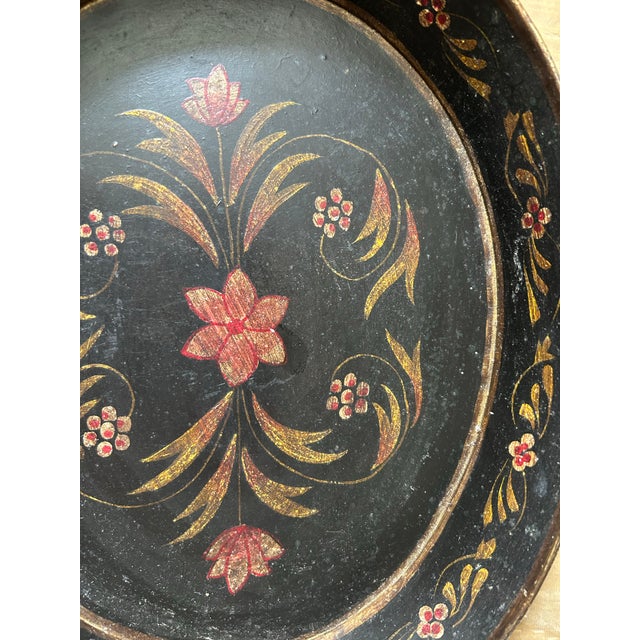 A beautifully crafted vintage hand painted tole tray.