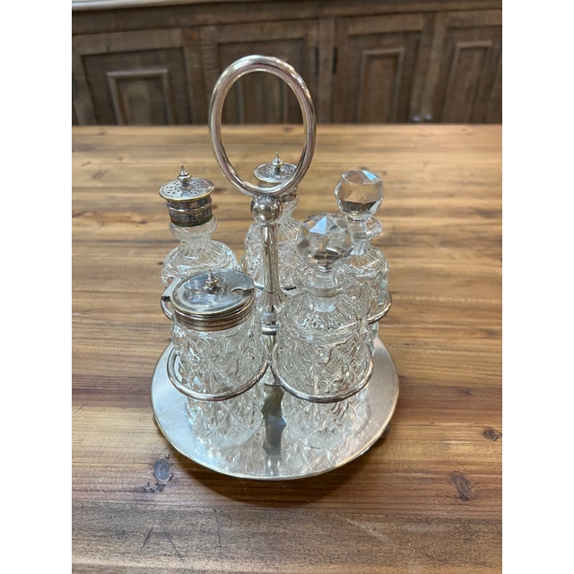 Transparent Late 20th Century Salt and Pepper Set- 7 Pieces For Sale - Image 8 of 8