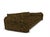 Modern Comfy Sofa in Charcoal Fabric by Collector For Sale - Image 4 of 6