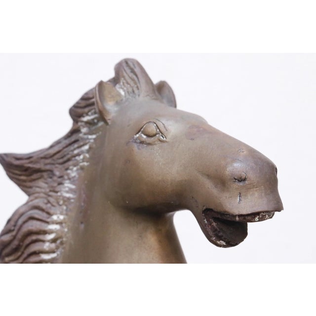 Rearing Horse Sculpture in Bronze on Lucite For Sale In New York - Image 6 of 11