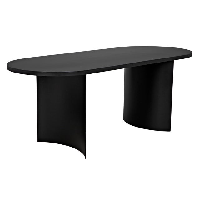 Noir NOIR Concave Dining Table For Sale - Image 4 of 10