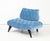 Amazing pair of oversize 1960's tufted slipper chairs by Grosfeld House, newly restored and re-upholstered in velvet, with...
