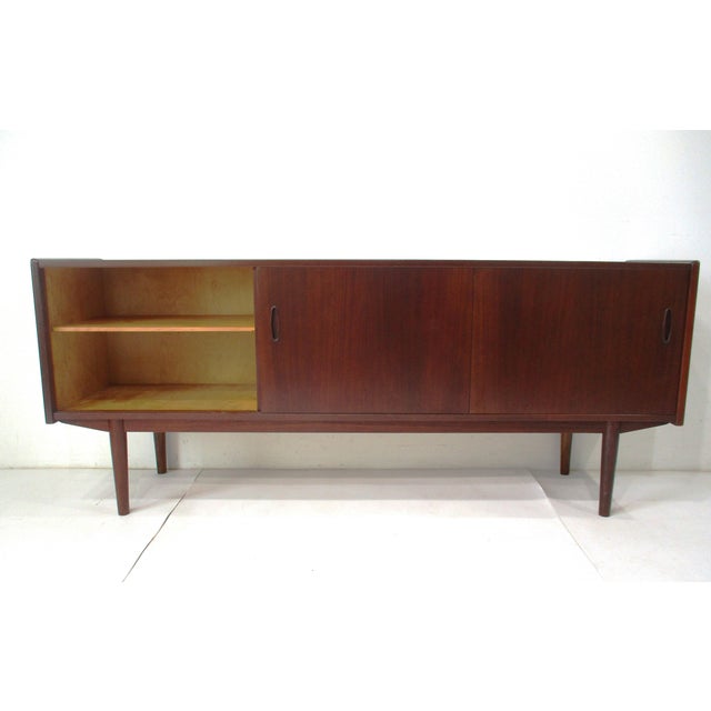 1960s Yngve Ekstrom Teak Credenza Sideboard for Swedese Sweden Denmark For Sale - Image 5 of 12