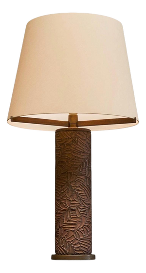 Table Lamp in Bronze by Antoine Callebaut for Jules Wabbes, Belgium, 1970s