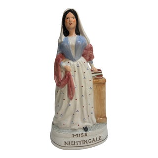 Vintage English Staffordshire 'Miss Nightingale' Nurse Figurine For Sale