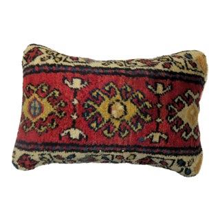 1920s Small Caucasian Rug Pillow For Sale