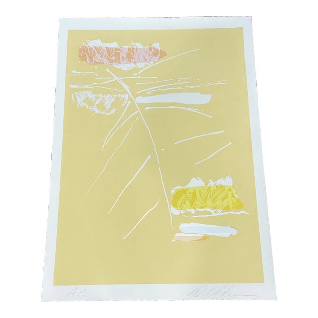 Dan Christensen "Veeda" Original Signed Print 1979 For Sale