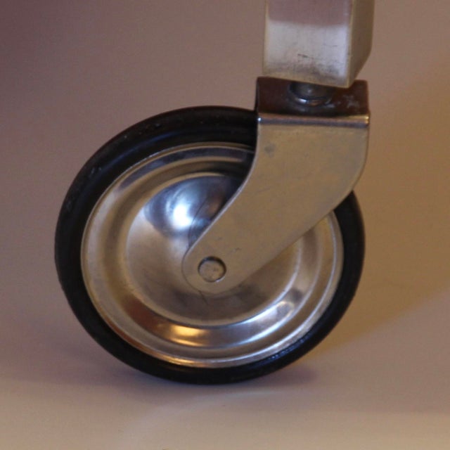 Art Deco Bar Cart attributed to Jacques Adnet, 1930s For Sale - Image 12 of 13