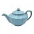 Mid 20th Century Light Blue Teapot in the Style of Hall Birch's Darby Pattern For Sale