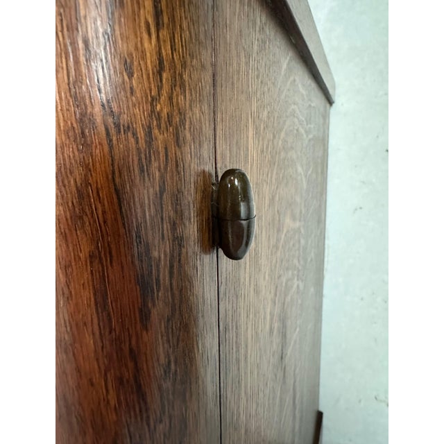 Art Deco Display Cabinet in Oak, 1930s For Sale - Image 9 of 18