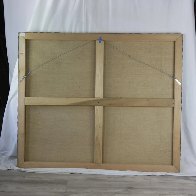 Vintage European Village Oil Painting – Hand-Painted Scenic Landscape Art For Sale - Image 10 of 12