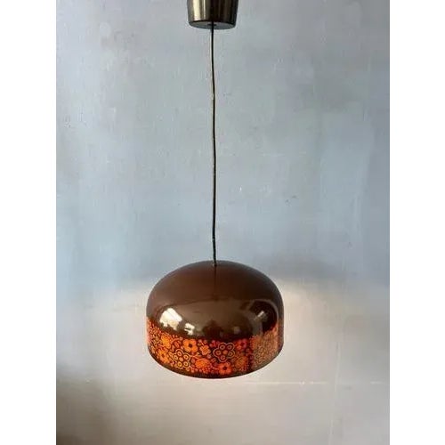 Mid-Century Brown Arabia Hanging Lamp by Kaj Franck for Fog & Morup For Sale - Image 3 of 11