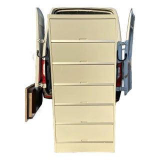 1990s Tab Vintage Metal File Cabinet For Sale