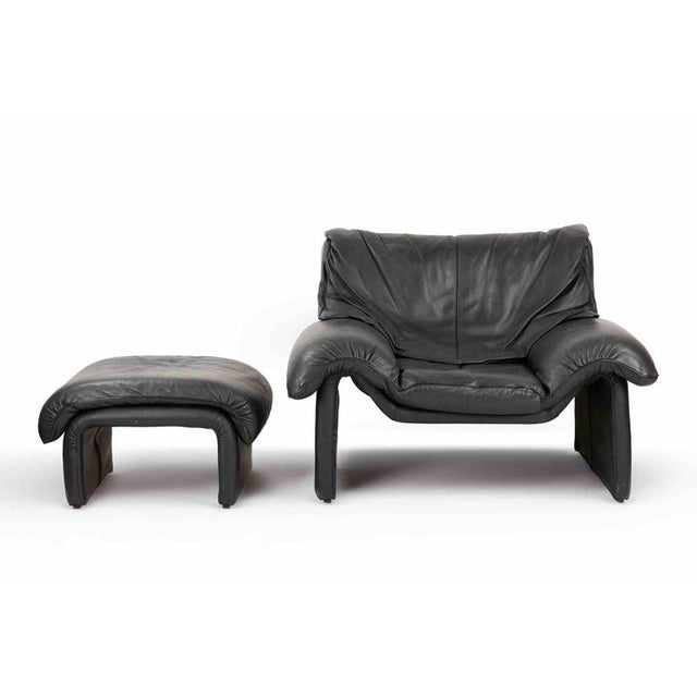 Animal Skin Vintage Sofa Set attributed to de Sede, 1980s, Set of 3 For Sale - Image 7 of 8