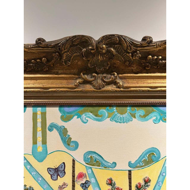 Monumental Painting & Collage of Whimsical Carousel in France For Sale - Image 9 of 13