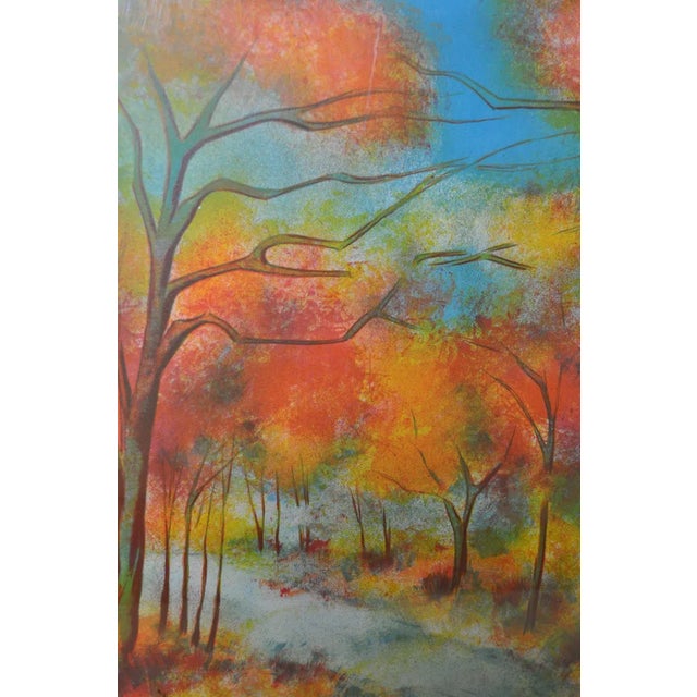 Mid-Century Modern Victor Zarou Vintage Color Lithograph C.1970 For Sale - Image 3 of 8