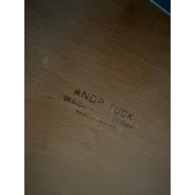 Dining Table 303 in Oak and Metal by Hans Wegner attributed to Andreas Tuck, Denmark, 1950s For Sale - Image 14 of 16