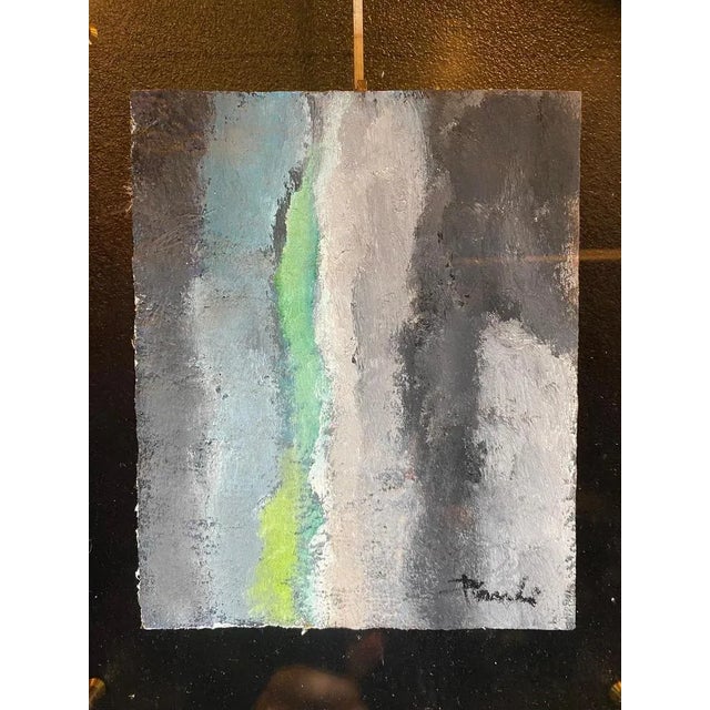 Work framed by two acrylic glass plates. Total size with the frame: 38x33x5 cm This piece has an attribution mark, I am...