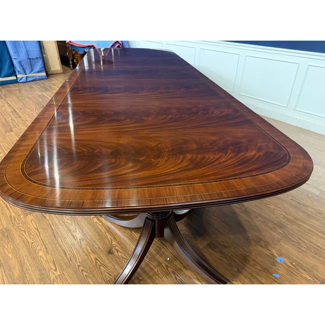 Traditional Mahogany Georgian Dining Table by Leighton Hall For Sale - Image 14 of 18