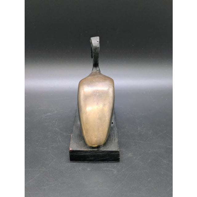 1980s Vintage Egyptian-Themed Brass & Bronze Ibis For Sale - Image 5 of 7