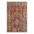 1990s Boho Chic Kilim Rust Beige Wool Rug - 8'3" X 9'10" For Sale