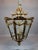 1970 French Louis XVI Gold Bronze Glass Lantern Chandelier For Sale - Image 4 of 18