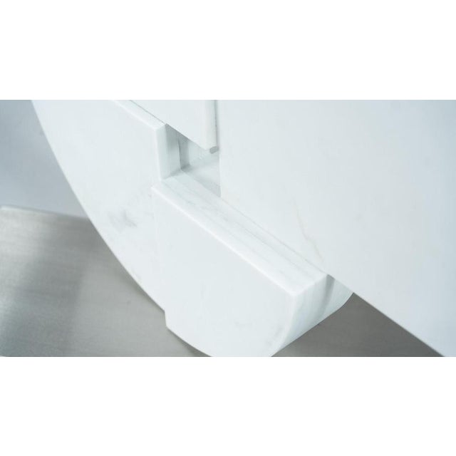 Large Marble Sculpture by Angelo Mangiarotti for Skipper, Italy, 1980s For Sale - Image 12 of 15