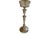 Glass Antique 34" Victorian Silver-Plated Banquet Oil Lamp Hawksworth, Eyre & Co. (Sheffield) Cranberry Glass For Sale - Image 7 of 11