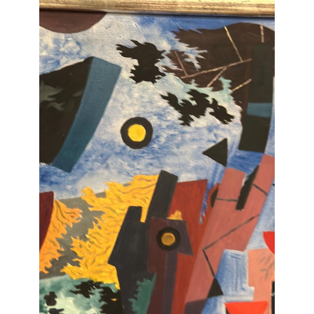 Manfred Bluth, Abstract Composition, 1950s, Acrylic Painting on Canvas, Framed For Sale - Image 6 of 17
