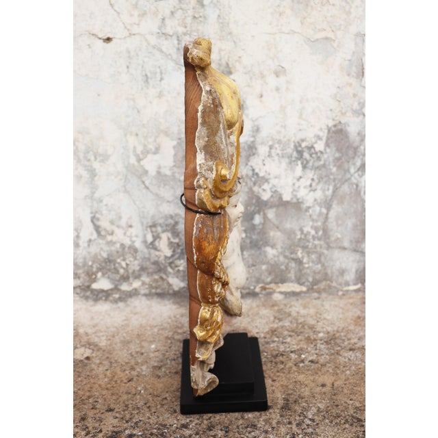 Cherub Angel Within a Baldachin, 18th Century, Portuguese Baroque For Sale - Image 4 of 15