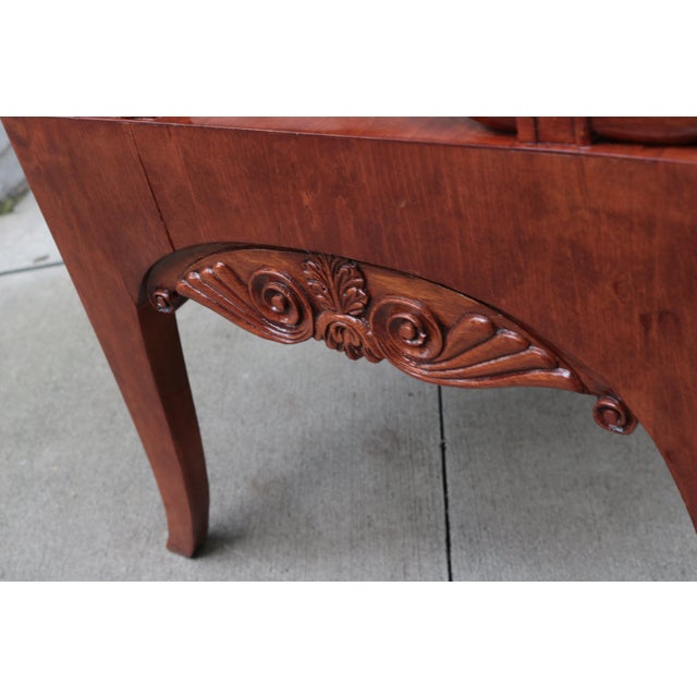 Early 19th Century Early 19th Century Pair of Mahogany Empire Armchairs For Sale - Image 5 of 11