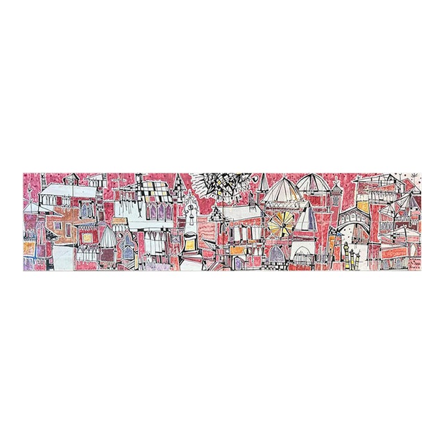 Elio Schiavon Mid-Century Venezia Ceramic Tiles 48×16 For Sale
