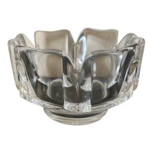 Scandinavian Crown Orrefors Crystal Catchall Bowl, Signed