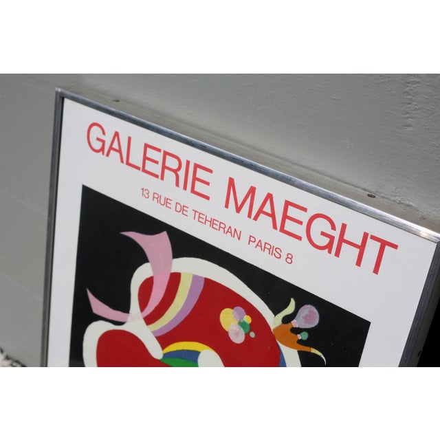 Vintage Wassily Kandinsky Galerie Maeght Lithograph Framed Print For Sale - Image 4 of 11