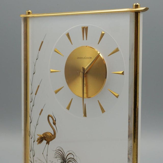 Gold Marina Mantel Clock by Jaeger LeCoultre for Aeg, 1960s For Sale - Image 8 of 10
