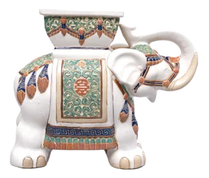 Large Chinese Elephant Jardiniere, 1970s