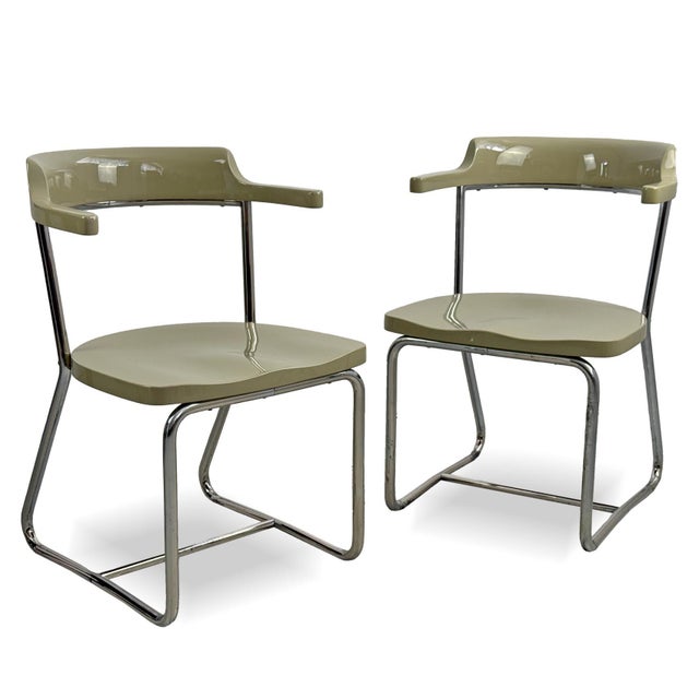 Bauhaus Chrome Armchairs from Robert Slezák, 1930s, Set of 2 For Sale - Image 14 of 14