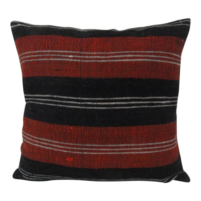 Striped Kilim Pillow Cover For Sale