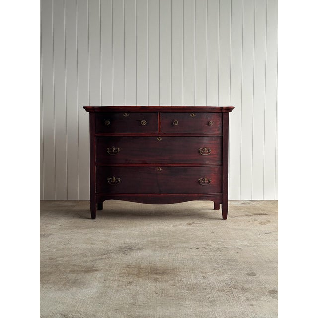 Antique Serpentine Mahogany Chest of Drawers, C. 1890 For Sale - Image 13 of 13