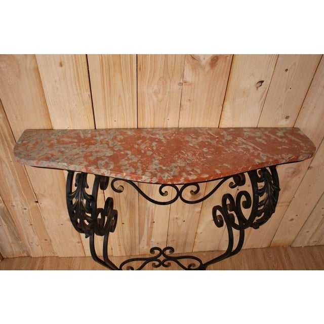 Wrought Iron Console, 1940s For Sale - Image 3 of 10