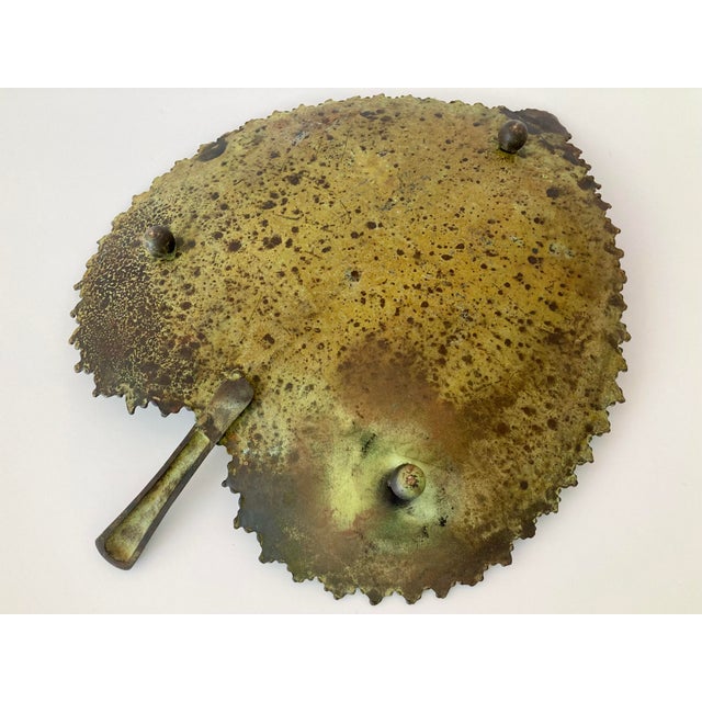 Bronze Leaf Centerpiece Sculpture #3 For Sale - Image 12 of 12