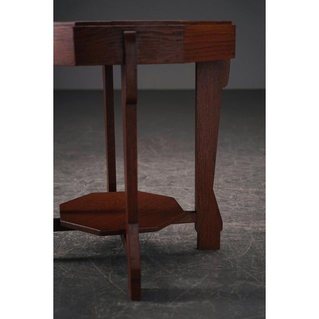 Amsterdamse School Side Table, 1930s For Sale - Image 12 of 14
