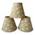 Late 20th Century 8” Fabric Lampshades Willow and Thistle Botanical Print Cottage Floral - Set of Three For Sale
