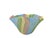 Modern Art Glass Ruffled Decorative Bowl For Sale - Image 3 of 12