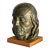 1970s Ben Franklin Faux Bronx Bust Head Sculpture For Sale