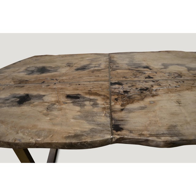 Andrianna Shamaris Petrified Wood Table For Sale - Image 4 of 18