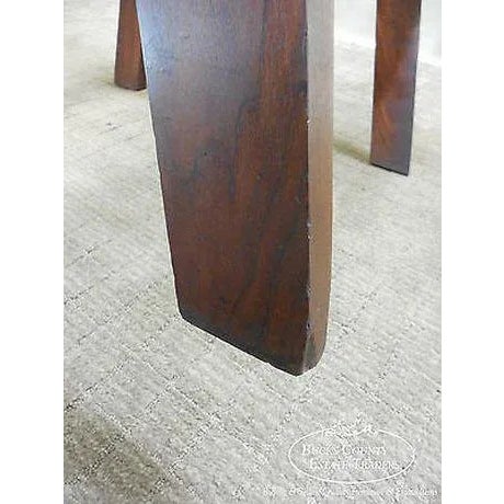 Hand Crafted Bucks County Studio Walnut Arm Chair For Sale - Image 10 of 13