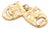 Vintage 14k Gold Comedy & Tragedy Masks Figural Charm for a Bracelet For Sale